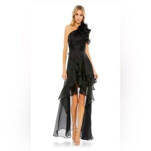 MacDuggal Black One-Shoulder Dress
